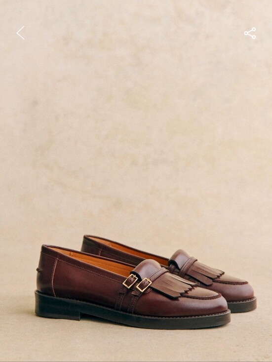 Sezane Shoes - Sezane Leather Joey Shoe